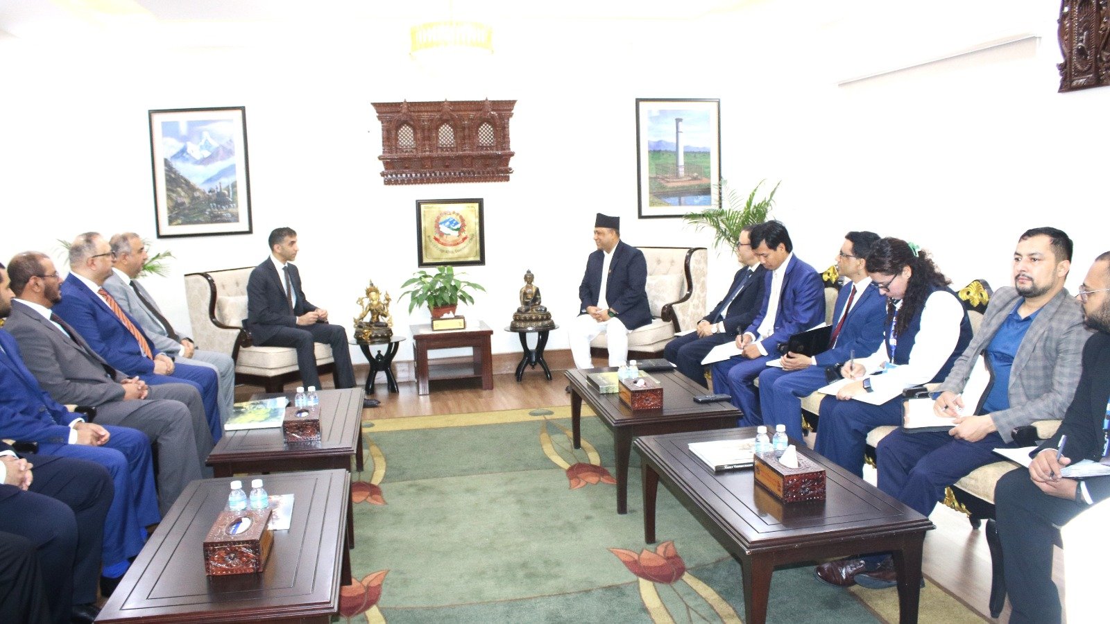UAE Foreign Trade Minister Calls on Nepal’s Foreign Minister
