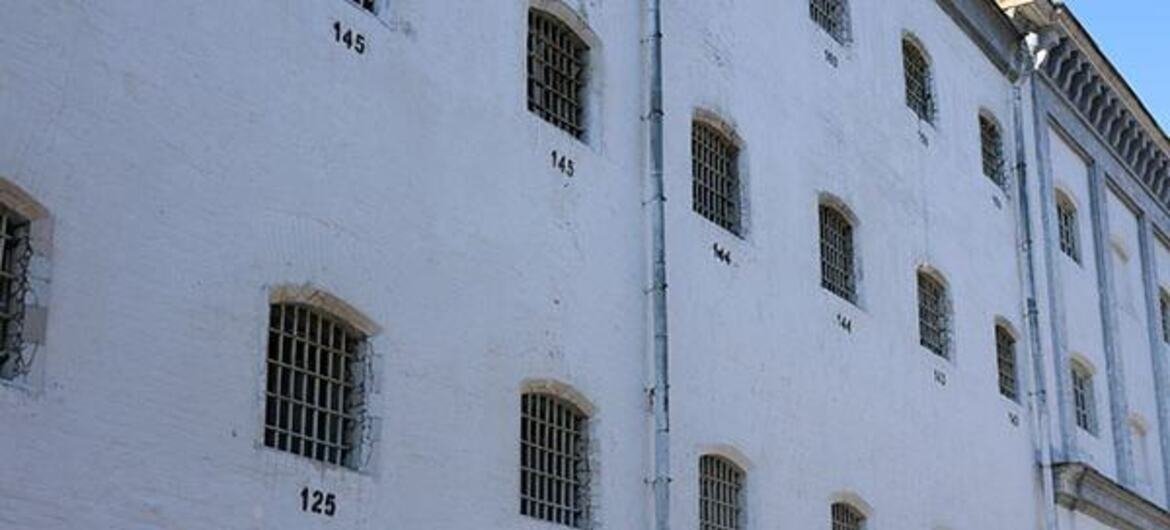white prison building in Ukraine